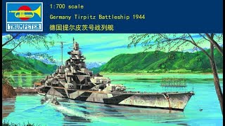 1700 German Tirpitz Time Lapse Full Build With Commentary [upl. by Rabiah]