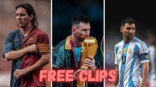 LIONEL MESSI FREE CLIPS  4K UPSCALED  NO WATERMARK [upl. by Uzial]