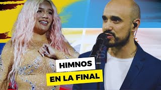 HIMNOS ARGENTINA  COLOMBIA  FINAL COPA AMERICA 2024  reaccion en vivo [upl. by Amalbena]