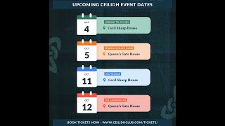 Ceilidh Club Upcoming Events  October [upl. by William]