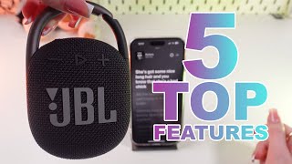 Top 5 Features You NEED to Know  JBL Clip 4 [upl. by Nirb]