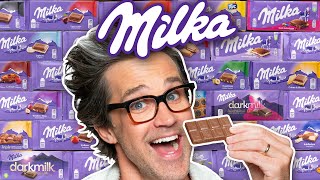 We Tried EVERY Milka Flavor [upl. by Eidolem]