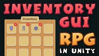 INVENTORY UI  Making an RPG in Unity E05 [upl. by Amliv]