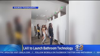 LAX Launches Smart Restrooms In Terminal 4 [upl. by Norri]