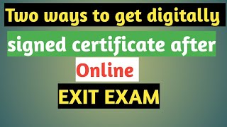 How to Take printout of Certificate after DG Shipping Online Exit Examination [upl. by Hubbard]