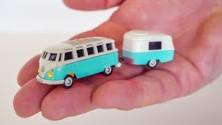 INCREDIBLY micro scale RC VW T1 Bus gets unboxed and tested [upl. by Aihsenek]