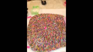 Loom Band dress  Day 3 video 9  See how the loom band dress is put together [upl. by Trent779]