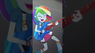 Rainbow Rocks🌈🤘 My Little Pony Equestria Girls shorts mlp cartoon magic music [upl. by Neleh]