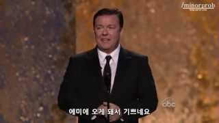 Ricky Gervais presenting Emmy Korean sub [upl. by Aninaj]