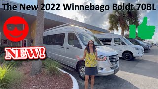 Tour the NEW 2022 Winnebago Boldt 70 BL BClass RV [upl. by Neetsirhc]