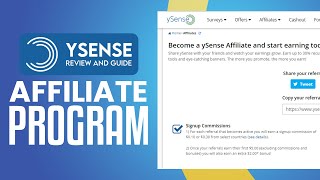 Ysense Affiliate Program Tutorial 2024  How To Make Money From Ysense [upl. by Nnaira]