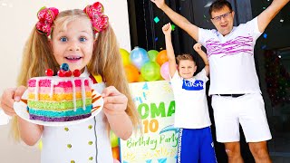 Diana and Roma celebrate Romas 10th Birthday Party [upl. by Pool]