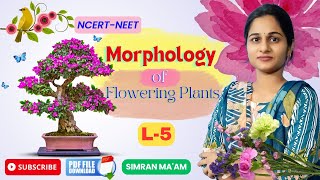 Morphology of Flowering Plants L 5  Parts of Flower  NCERT Class 11NEET 2025  Simran Maam [upl. by Ahsya]