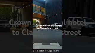 Crown metropol hotel to Clarendon street [upl. by Zap]