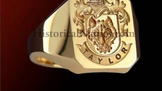 HistoricalNamescom  Family Crest Signet Rings [upl. by Anoyek]