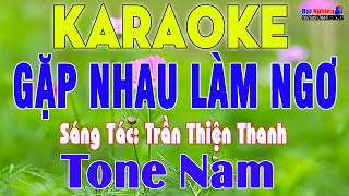 Gặp Nhau Làm Ngơ Karaoke Tone Nam Nhạc Sống Cha Cha Cha  Karaoke Đại Nghiệp [upl. by Judas]