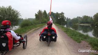 3 Liegeradreiräder quotScorpion fsquot am Mühlenradweg  3 Recumbent Trikes [upl. by Boycie]