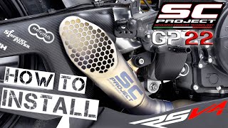 RSV4  SC Project GP22  Install [upl. by Ninon293]