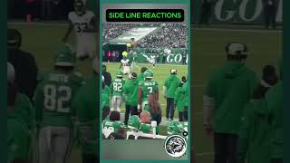 Sideline reactions nfl flyeaglesfly football eagles philadelphiaeagles [upl. by Ennaed]