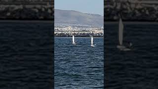 Small dinghies heading out to the Aegean Sea from Pireaus [upl. by Adallard479]