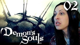 Demons Souls Walkthrough Part 2  Phalanx Boss Fight [upl. by Ardnassak]