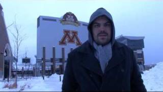 Meatsauce Helps Shovel TCF Bank Stadium [upl. by Ylenaj]