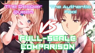 Junko Enoshima vs Ayanokoji Kiyotaka  Fullscale comparison  Halloween special [upl. by Avon]