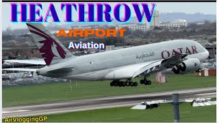 Heathrow Airport Plane Spotting Spectacular Landing on Runway 09L 25 Feb 2024 [upl. by Ettennat]