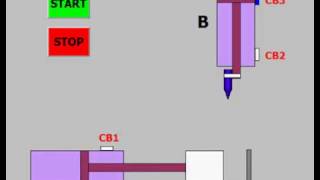 WinCC Flexible  Mô Phỏng hệ thống khoan điều khiển bằng khí nén [upl. by Macomber]