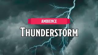 Thunderstorm  DampDTTRPG Ambience  1 Hour [upl. by Zoie112]