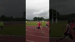 JAD MARTINOS  100m 12quot63  MEETING DE LUS DAX  CUP sports trackandfield running fyp [upl. by Netsirc704]