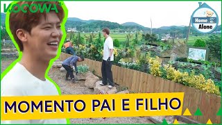 Park Ji Hyeon ajuda a construir um jardim na casa do pai  Home Alone Ep 562  KOCOWA PTBR [upl. by Tearle]