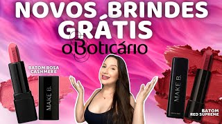 🥰 NOVO BRINDE GRÁTIS do Boticário  batom vermelho ou rosa 😍✨✨ [upl. by Annawek514]