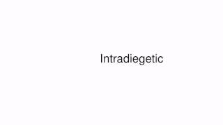 How to pronounce Intradiegetic [upl. by Josee]