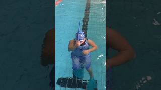 Wearing snorkels inside the water for down syndrome girls part one specialneeds [upl. by Lim]