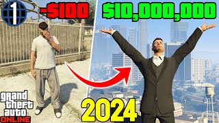 How to Make 10000000 Starting From Level 1 In GTA Online Updated Beginner Solo Money Guide [upl. by Dore]