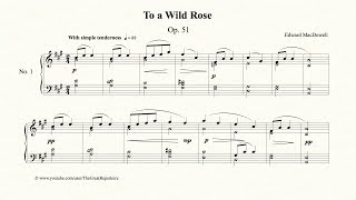 Edward MacDowell To a Wild Rose Op 51 No 1 [upl. by Koah760]