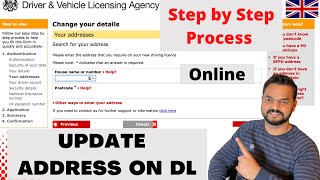 How to UPDATE your address with DVLA for your driving license  CHANGE Address On UK Driving Licence [upl. by Alexia]