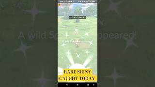 Rare Shiny Caught today 😁 in Pokemon Go wildshiny shinyhunt pgsharp rareshiny shinypokemon [upl. by Dnalerb]