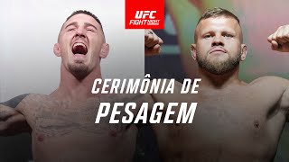 Cerimônia de Pesagem  UFC Londres Aspinall x Tybura [upl. by Arretahs933]