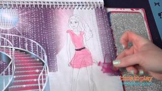 Barbie Glamtastic Fashion Sketch Portfolio from Fashion Angels [upl. by Mellisent]