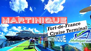 MARTINIQUE  FortdeFrance Cruise Terminal and Ferry to the Beach [upl. by Aicelef]