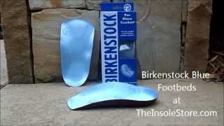 Birkenstock Blue Casual Footbeds Review  TheInsoleStorecom [upl. by Ahsinaj]