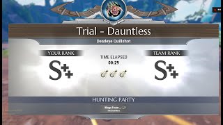 Top1 Quillshot Trial Dauntless Tempest Solo 29s [upl. by Reggis27]