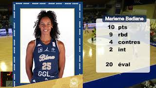 Marieme Badiane Lattes Montpellier vs SaintAmand [upl. by Samaj]