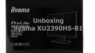 iiyama XU2390HSB1  unboxing [upl. by Teddi]