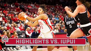 IUPUI at Ohio State  Highlights  Big Ten Womens Basketball  Nov 12 2023 [upl. by Alair]