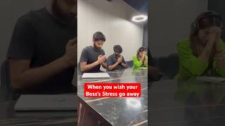 Kya matlab hum hi BOSS ka STRESS hein🥲 onlylegendswillfinditfunny [upl. by Adiuqram]