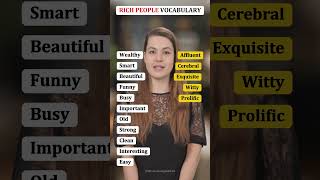 Rich People Vocabulary  Advanced English Words to Sound Wealthy shrots AdvancedEnglish [upl. by Zeuqram]