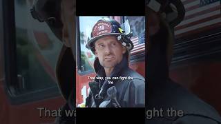 The firefighter captain goes to work as a technical advisor to the crewshorts viralvideo [upl. by Ledniahs702]